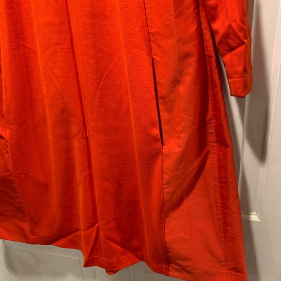 Jil Sander~ Timeless Red Dress w/ Pleated Back. Gorgeous! - Picture 15 of 16